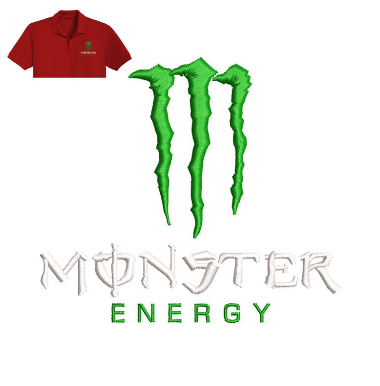 Monster Energy Embroidery Logo Embroidery Logo Near Me Em