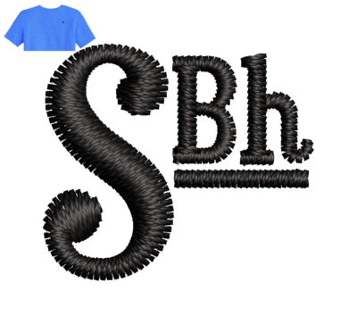 Best Sbh Embroidery logo for T-Shirt.