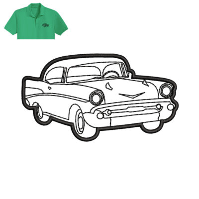 Best Embroidery car logo for polo Shirt.