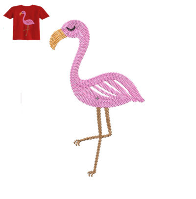 Best Heron Embroidery Logo For Baby T-Shirt.