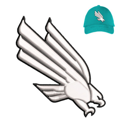 Bird 3D Puff Embroidery for cap logo.