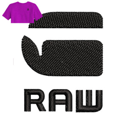 Best Raw Embroidery Logo For T-Shirt.