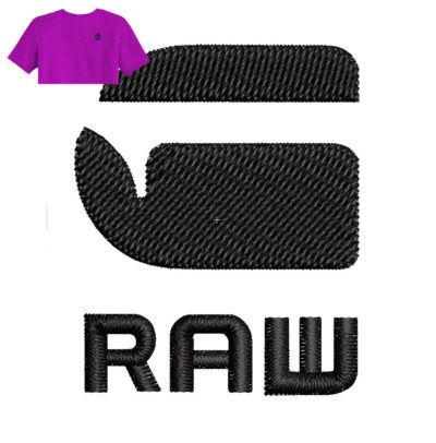 Best Raw Embroidery Logo For T-Shirt.