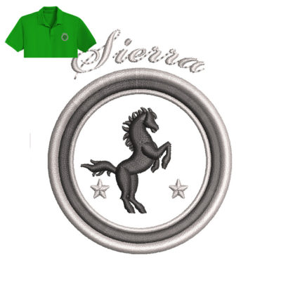 Best Horse Embroidery Logo For polo shirt