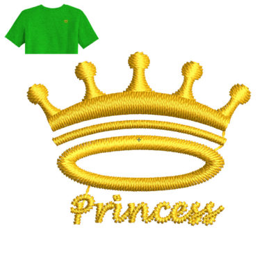 Princess mokot Embroidery logo for T-Shirt.