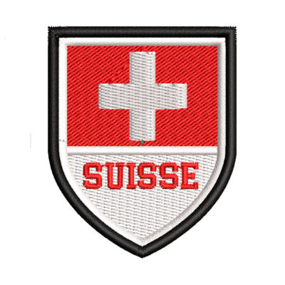 Switzerland Flag Embroidery logo for patch .