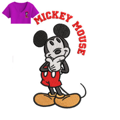 Best Mickey Mouse Embroidery logo for Baby T-Shirt.
