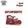 Disney Cars Embroidery logo for Baby T-Shirt .