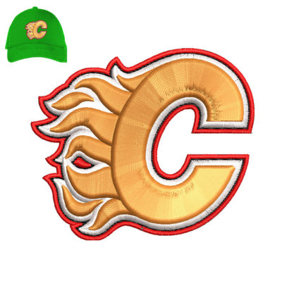 Calgary Embroidery 3D Logo For Cap.
