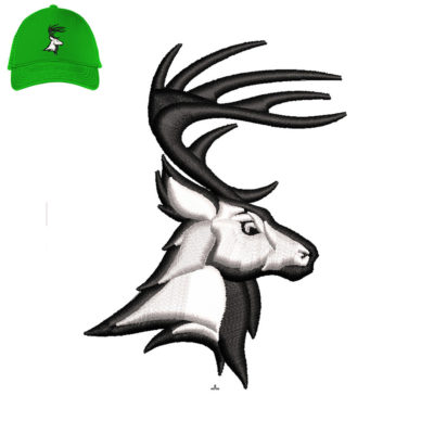 Best Deer Embroidery Logo.