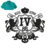 VIP 68 Embroidery logo for Polo-Shirt.