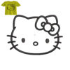 Hello Kitty Embroidery logo for Baby T-Shirt .