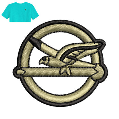 Best Bird Embroidery logo for T-Shirt .