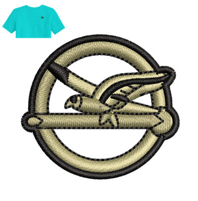 Best Bird Embroidery logo for T-Shirt .