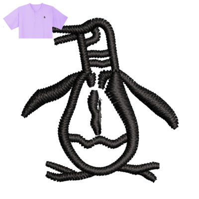 Small Penguins Embroidery logo for T-Shirt.