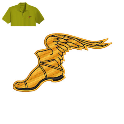 Wing Foot Embroidery logo for Polo-Shirt.