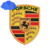 Best Porsche Embroidery logo for Polo Shirt.