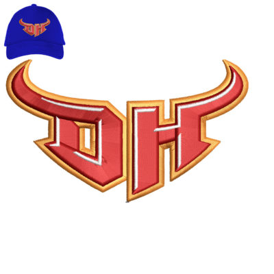 DH Embroidery 3D Logo For Cap.