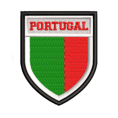 Portugal Flag Embroidery logo for patch.