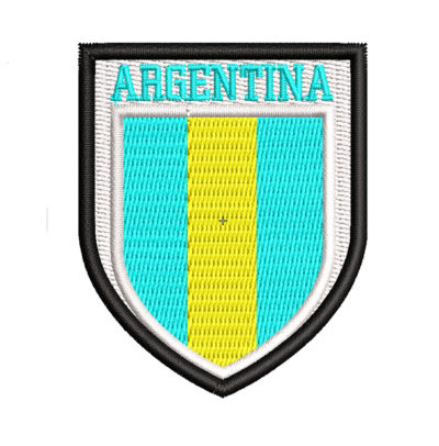 Argentina Flag Embroidery logo for patch.