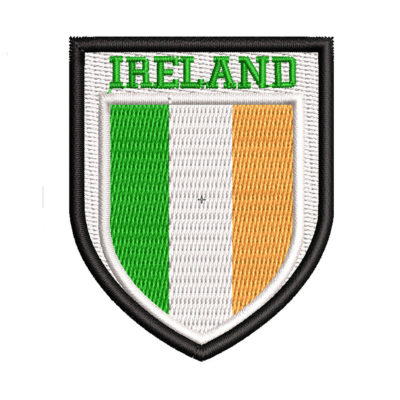 Ireland Flag Embroidery logo for patch.