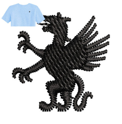 Best Dragon Embroidery logo for T-Shirt .