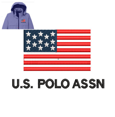US Polo Assn Embroidery logo for Jaket .