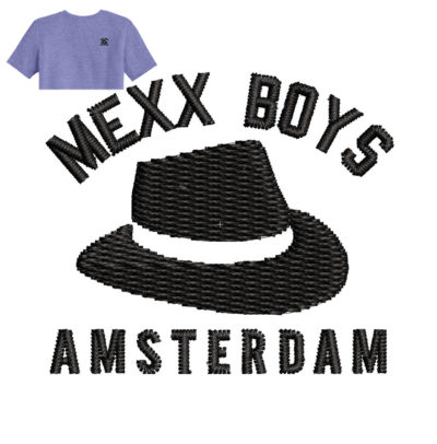 Mexx Boys Amsterdam Embroidery logo for T-Shirt .