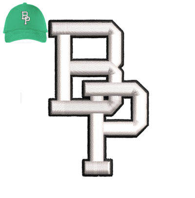 BP Embroidery 3D Puff logo for Cap.