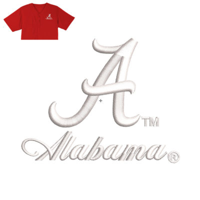 Alabama Embroidery logo for Jersey .