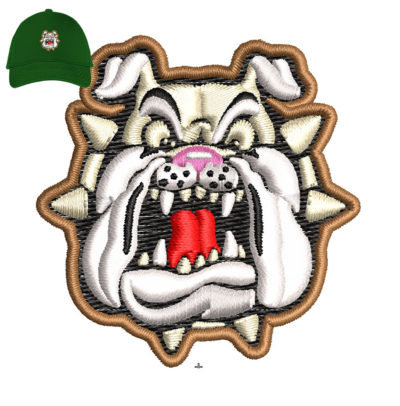 Dogs Embroidery 3DPuff Logo For Cap.