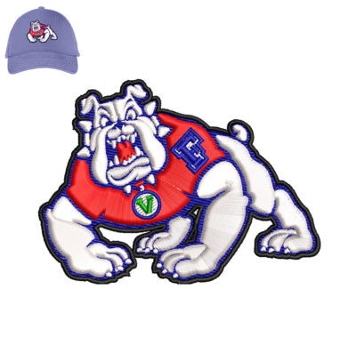 Bulldogs Embroidery 3DPuff logo for Cap.