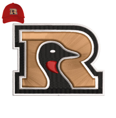 R Embroidery 3d Puff logo for Cap.
