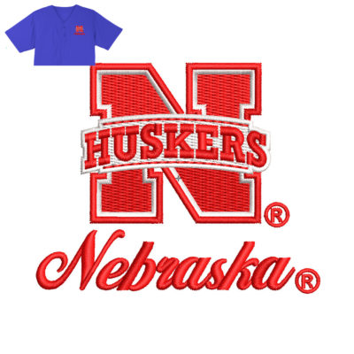 Nebraska Embroidery logo for Jersey .