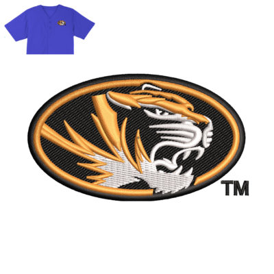 Tigers Embroidery logo for Jersey .