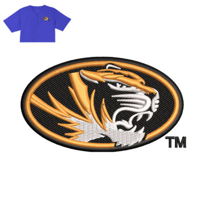 Tigers Embroidery logo for Jersey .
