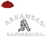 Arkansas Razorbcks Embroidery logo for Polo Shirt .