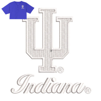 Indiana Embroidery logo for Jersey .