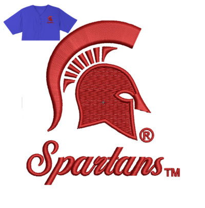 Spartans Embroidery logo for Jersey .