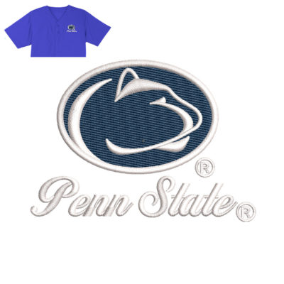 Penn State Embroidery logo for Jersey .