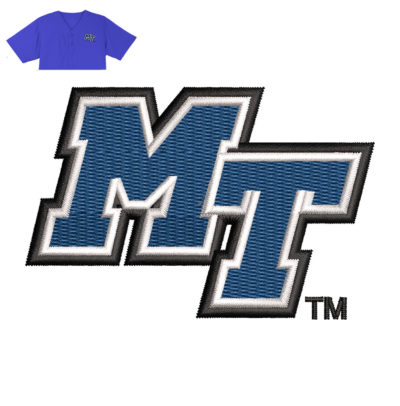 MT Embroidery logo for Jersey .