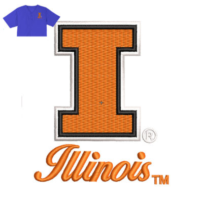 Iuinois Embroidery logo for Jersey .