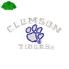 Clemson Tigers Embroidery logo for Polo Shirt .