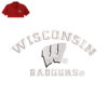 Wisconsin Badgers Embroidery logo for Polo Shirt .