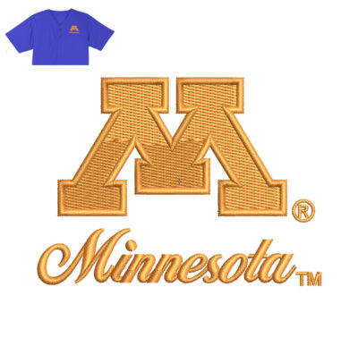 Minnesota Embroidery logo for Jersey .