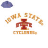 Iowa State Embroidery logo for Polo Shirt.