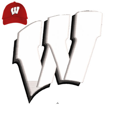 W 3dPuff Embroidery logo for Cap .