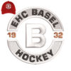 Ehc Basel Hockey 3d puff Embroidery logo for Cap .