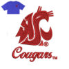 Cougars Embroidery logo for Jersey .