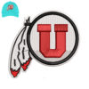 Utah Utes Embroidery 3d Puff logo for Cap .